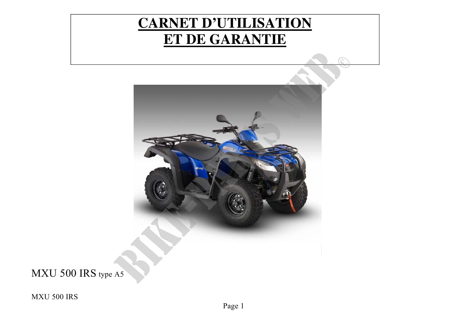 Pièces et accessoires d'origine Kymco pour scooter, quad et SSV